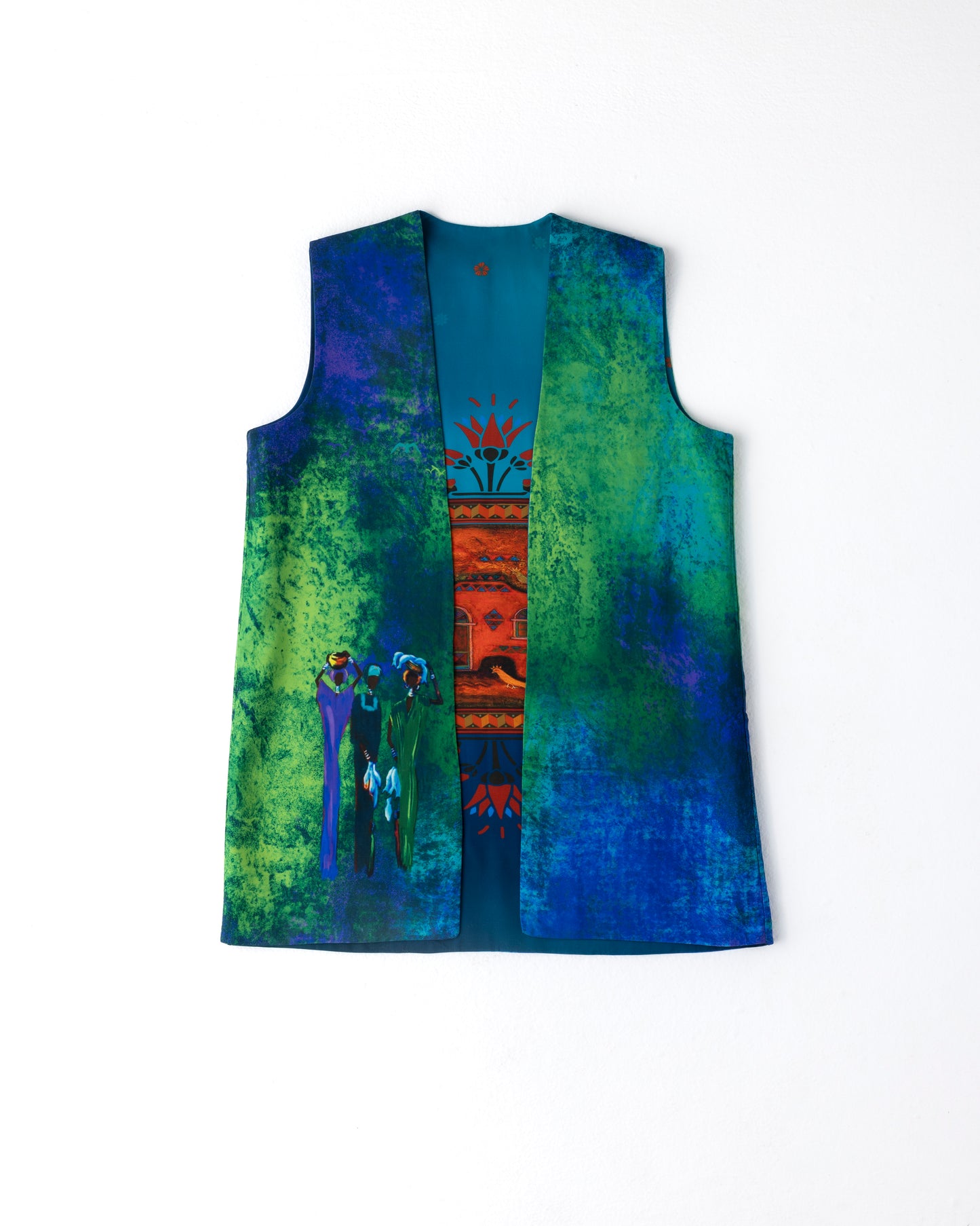 Long Double Face Vest