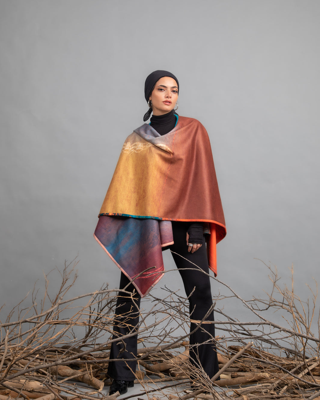 Double Face Winter Cape
