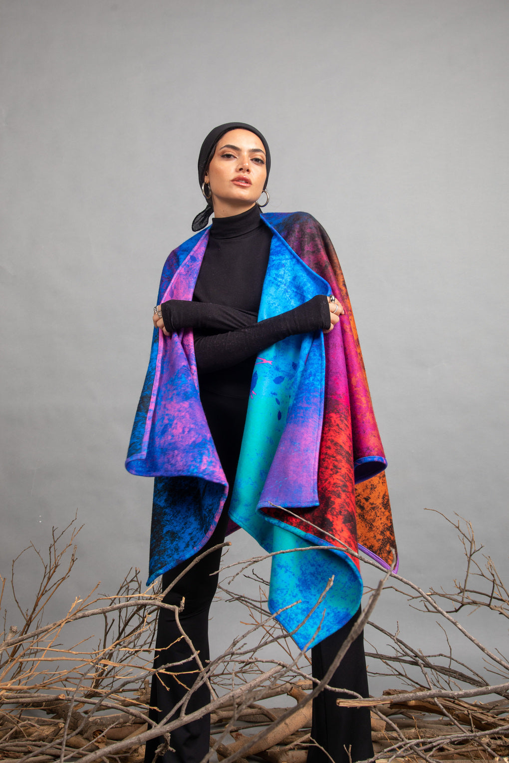 Double Face Winter Cape