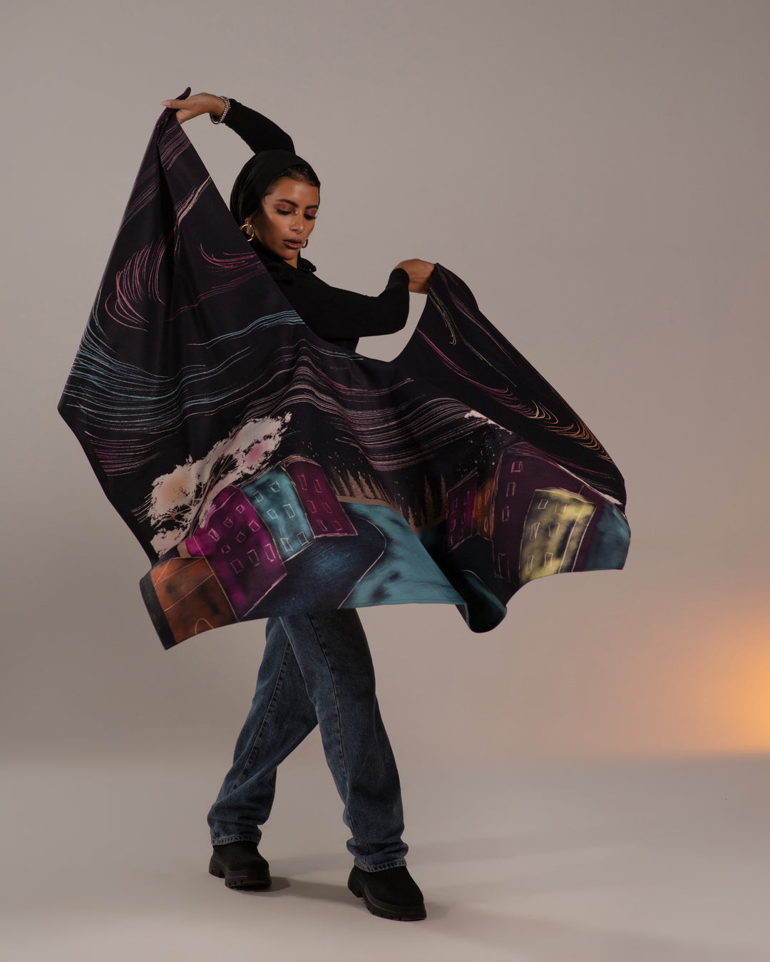 Double Face Winter Cape