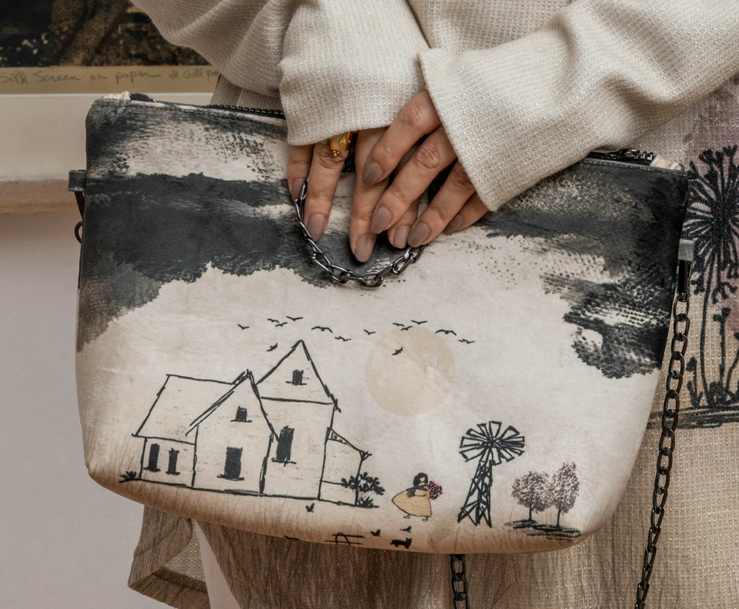 Artistic Clutch Bag